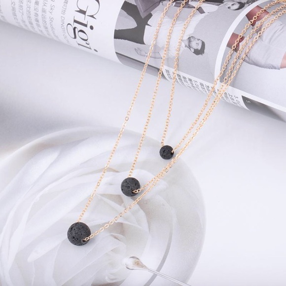 independent Jewelry - Essential oil diffuser Necklace with lava stone independent Jewelry - Essential oil diffuser Necklace with lava stone